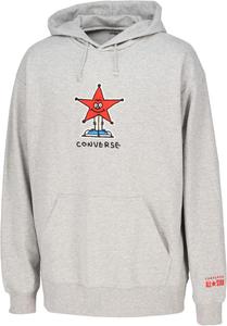 Худи Converse CB252253 для баскетбольных тренировок, влагоотводящая, унисекс, для взрослых, серый