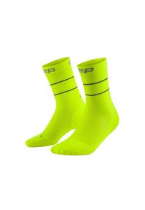 Носки CEP PRO RUN COMPRESSION REFLECTIVE MID CUT, Neon Yellow