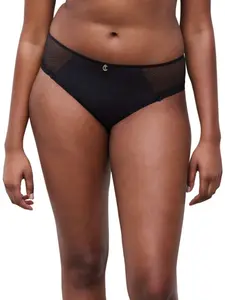 Романтическое кружевное белье с сеткой в виде пчелиных сот Chantelle, черный