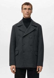 Пальто Mango Classic coat, Mottled Grey