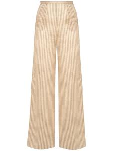Taller Marmo брюки Seine в полоску, нейтральный цвет