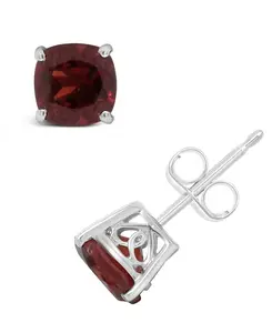 Серьги-Гвоздики с драгоценными камнями из стерлингового серебра Macy'S, garnet