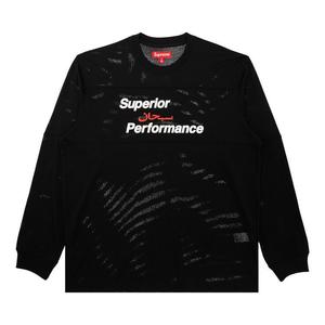Топ Supreme Arabic Mesh Long-Sleeve Top, Black