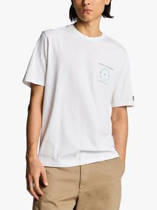 Хлопчатобумажная спортивная футболка с графическим рисунком обычного покроя Lyle & Scott, цвет White/Tech Green