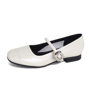 TAFN Туфли Мэри Джейн серебристого цвета