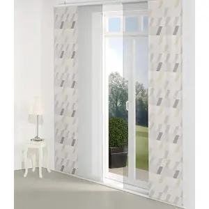 Штора-шарнир Bray, на панельной каретке, 1 шт. Wirth, светло-серый