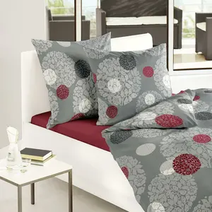 Фланелевое постельное белье Dream Sleep Vienna Grey 155x220 см + 80x80 см Traumschlaf