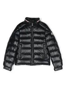 Пуховик с капюшоном Moncler Enfant, синий