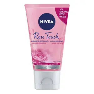 Мицеллярный гель для умывания с органической розовой водой, 150 мл Nivea Rose touch