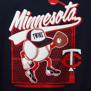 Темно-синяя футболка для малышей Minnesota Twins On the Fence Outerstuff