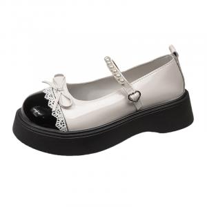 Туфли Мэри Джейн на платформе женские NX DOUGHNUT, Ecru