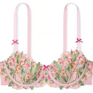 Victoria's Secret Бюстгальтер Dream Angels Wicked Unlined Lily Embroidery Balconette / CR Bra Women's Chalk Rose