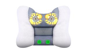 Подушка для массажа талии, плеч и шеи A3 с разминающим эффектом для снятия боли в шее и позвоночнике BESTLOBIOTECH, белый