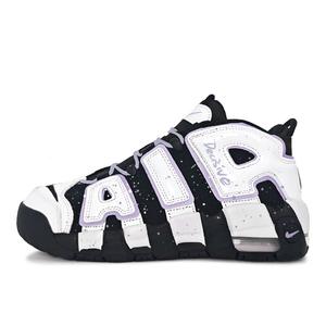 Nike Кроссовки Air More Uptempo Ink Splatter Dusty Purple Mid top Vintage Basketball Shoes Women's Light Purple