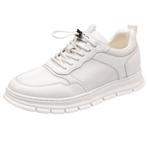 GOG Мужские летние дышащие повседневные туфли на низком ходу белые с увеличение высоты на 6 см, цвет White, Height Increasing 6cm