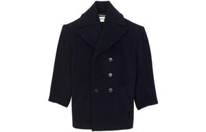 SAINT LAURENT Женское укороченное пальто, цвет Black