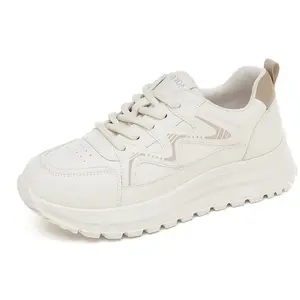 AOKANG Женские кремовые массивные кроссовки Low Top Chunky