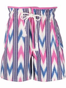 Marant Étoile шорты с графичным принтом, нейтральный цвет