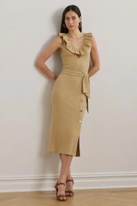Платье Lauren Ralph Lauren, бежевый