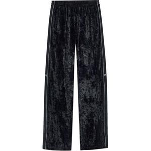 Бархатные спортивные брюки Alexander Wang, черный