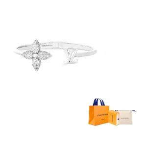 Металлические браслеты Women's Silver LOUIS VUITTON, серебряный