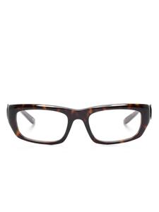 Очки в прямоугольной оправе Balenciaga Eyewear, коричневый