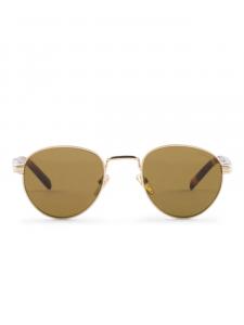 Солнцезащитные очки в круглой оправе Prada Eyewear, золотой