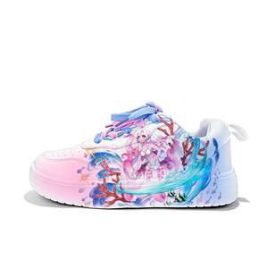 Легкие и дышащие низкие кроссовки для скейтбординга унисекс Cold cicadas yesterday, белый/синий