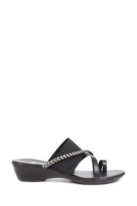 Черные элегантные шлепанцы Pavers, черный