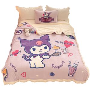 Пледы, пледы для дивана и флисовые одеяла Sanrio, Sherpa-Fun Kuromi