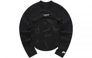 Рабочий повседневный костюм женский черный + черный FILA FUSION