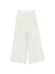 Широкие брюки в полоску Eleh, бежевый