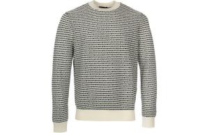 Трикотажная футболка мужская черно-белая EMPORIO ARMANI