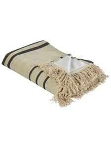 Beliani Плед для пикника BHONG бежево-черного цвета - (Ш) 200 x (В) 1 x (Д) 200 см