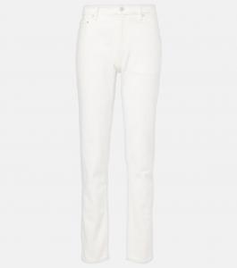 Прямые джинсы с низкой посадкой Toteme, белый