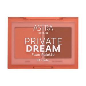 Палитра теней для век для лица ASTRA MAKEUP Private Dream Face, 03 Boho