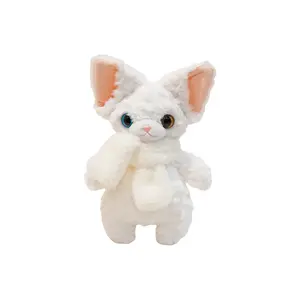 Плюшевая кукла Punk Scarf Little Kitten Dolls высотой 37 см Handsome, мягкий белый