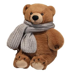 Очаровательные большие плюшевые мишки, высота 33см/55см Tak Bebe, коричневый/серый