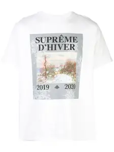 Футболка с принтом Supreme, белый