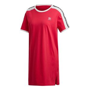 Платье (WMNS) adidas originals Tee Casual Sports Round Neck Short Sleeve Red Dress