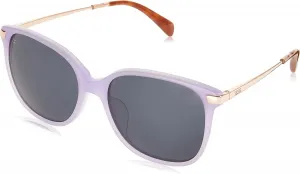 Женские солнцезащитные очки TOMS, круглые солнцезащитные очки, Matte Lavender Crystal/Shiny Rose Gold