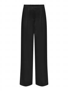 ONLY Широкие брюки со складками спереди в черном цвете