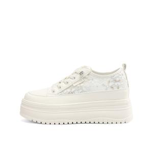 Дышащие легкие повседневные туфли, увеличивающие рост, женские, цвета экрю BOERDIQI, Ecru