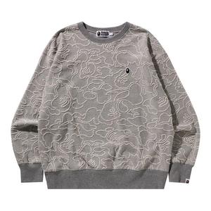 Свитер BAPE Neon Camo Jacquard Relaxed Fit Crewneck, Grey