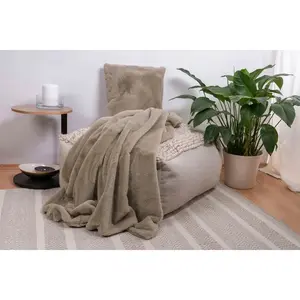 Декоративная подушка Декоративная подушка и плед Aimee 525 Kayoom, Taupe + unifarben