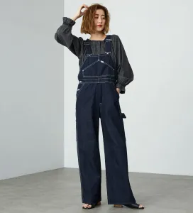 Комбинезон Lee 70-х годов свободного кроя/джинсовый с карманами в виде шевронов (КОМБИНЕЗОН) [Наряд для спортивного дня]