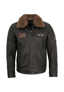 Куртка Mark Maddox Leather jacket, Schwarz/Black