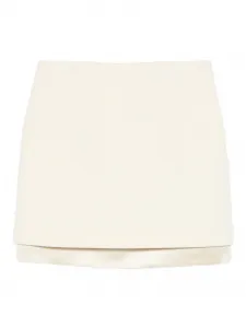 Многослойная юбка мини Jil Sander, нейтральный