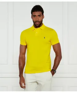 Футболка поло Slim fit Polo Ralph Lauren, желтый