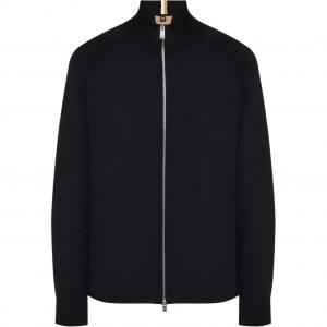Куртка Boss Zip up Cardigan HUGO BOSS, черный